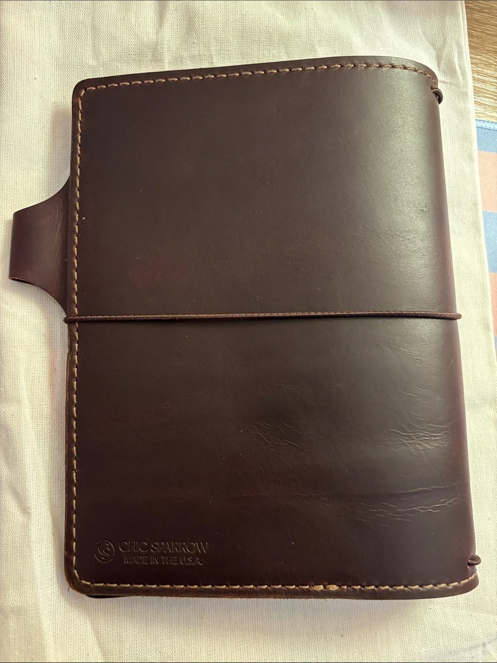Chic Sparrow B6 Size Bella Cascade Leather Traveler's Notebook Planner Cover